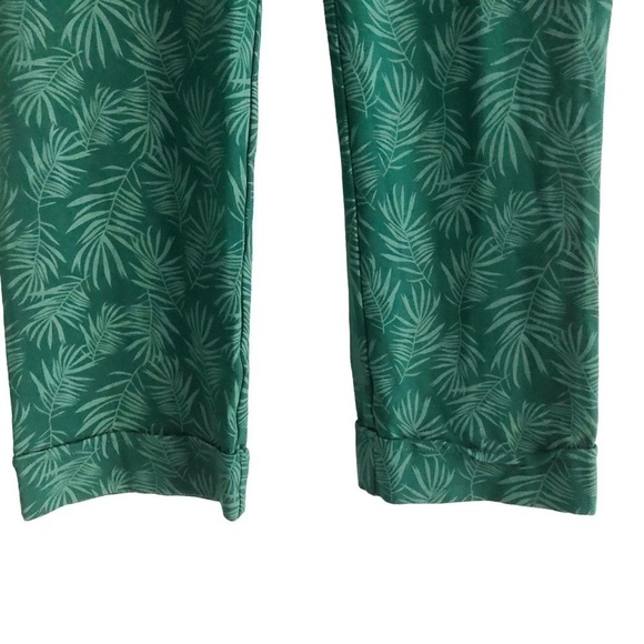 Betabrand Cabana Leaf Print Yoga Dress Pant Crops XSP - Picture 4 of 15